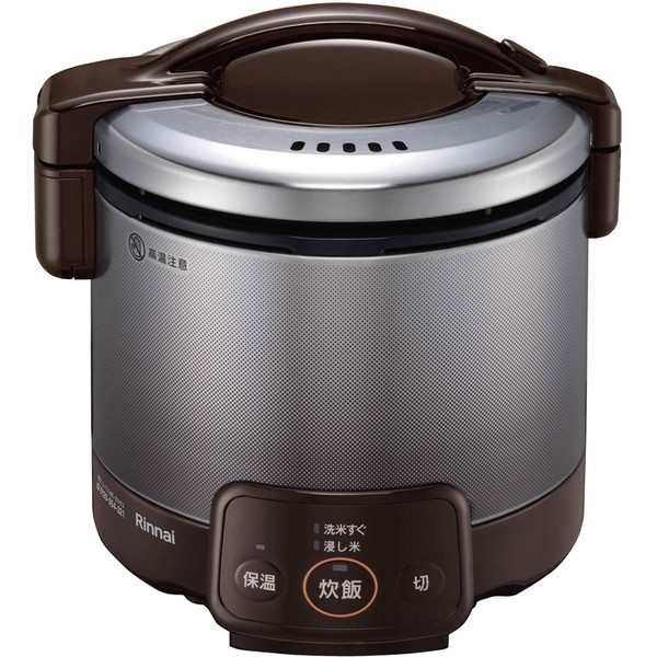 ガス炊飯器 プロパンガス 3合炊き リンナイ Rinnai RR-030VQ(DB)-LP ダークブラウン こがまるの通販は