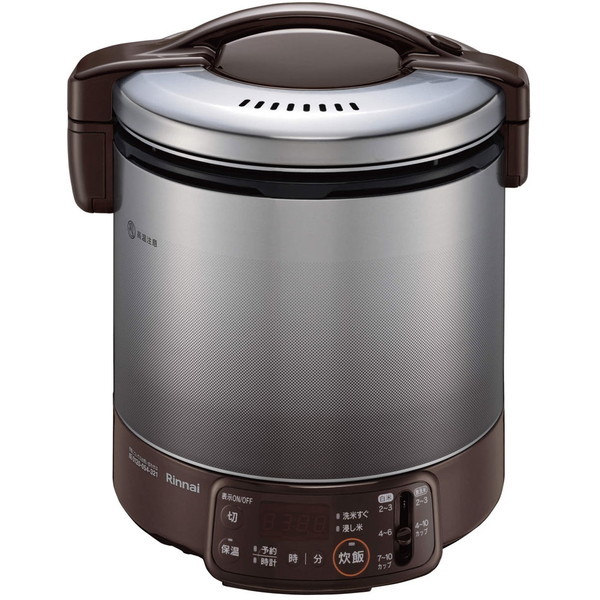ガス炊飯器 1升炊き リンナイ Rinnai RR-100VQT(DB)-13A ダークブラウン こがまる 都市ガス