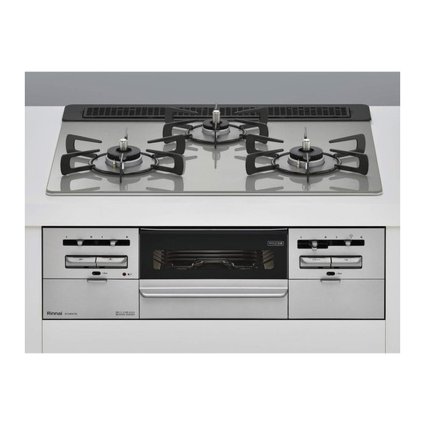 ビルトインガスコンロ プロパンガス 3口 リンナイ ガラストップ 両側強火 Rinnai RS31W36T2RVW-LP センス 60cm