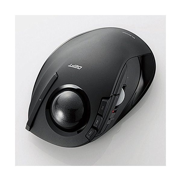 ELECOM M-DT1DRBK トラックボールマウス 人差し指 8ボタン チルト機能 無線 ブラック メーカー直送