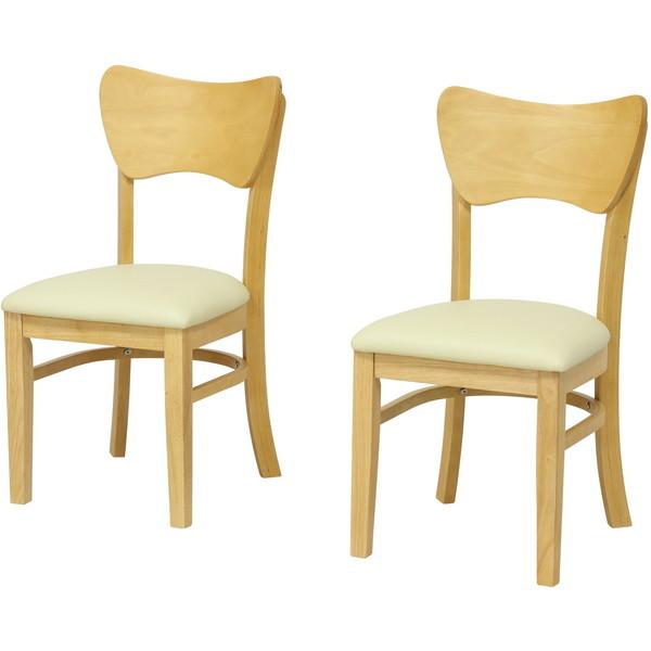 クロシオ 4268 フェブラダイニングチェア2脚組 ナチュラル メーカー直送の通販は