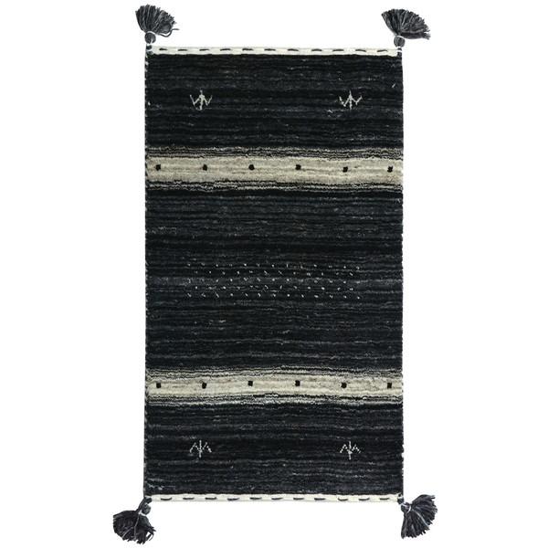 萩原 270055070 ギャッベ マット ラグ LORRI BUFFD L17 200×250cm メーカー直送