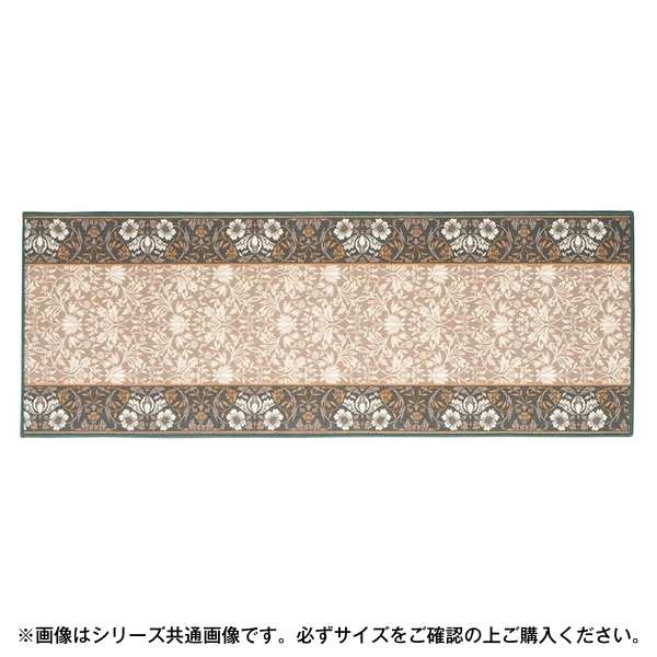 萩原 240616726 タフトプリント廊下敷き エレガンス 67×340cm グリーン メーカー直送の通販は