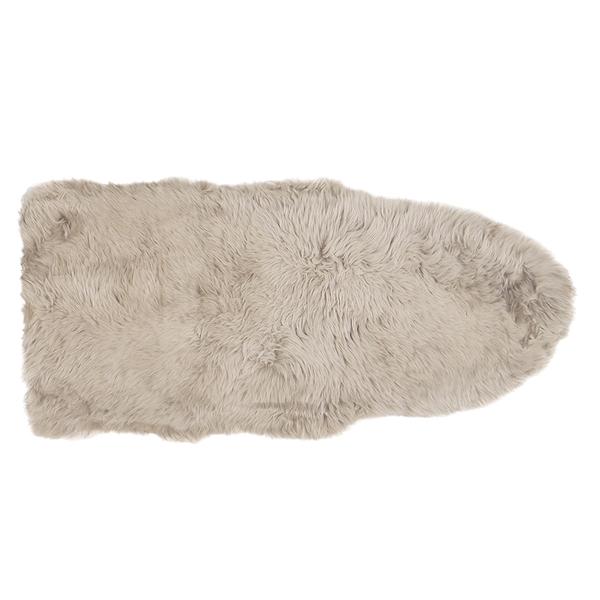 萩原 240619333 天然 ムートン 1.5匹 ラグ M-511-F BR ブラウン 約60×130cm メーカー直送の通販は 7,999円