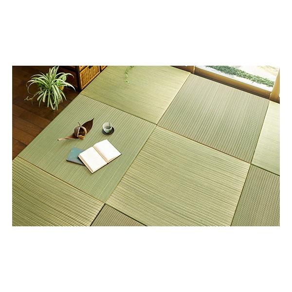 萩原 159050243 カラーの選べる 軽量 置き畳 綾川 同色6枚セット 82×82×2.5cm イエロー メーカー直送の通販は 15,510円