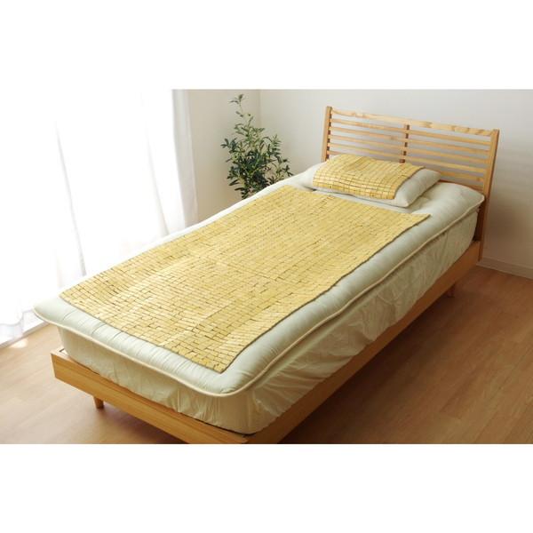 イケヒコ・コーポレーション ひんやり竹駒シーツ セミシングル メーカー直送の通販は 6,765円