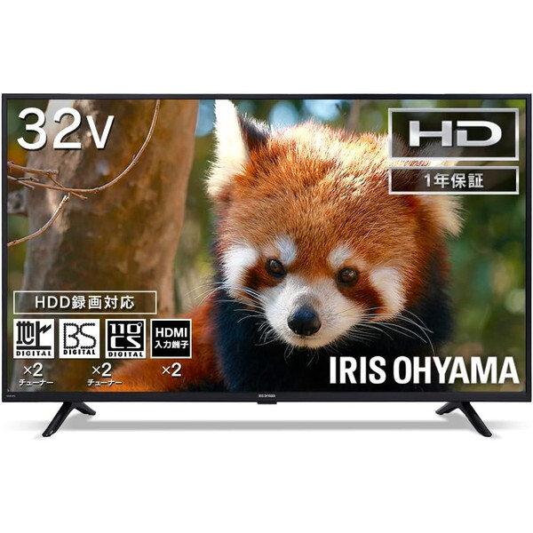 アイリスオーヤマ 32WB10PB ブラック [32V型 地上・BS・110度CS