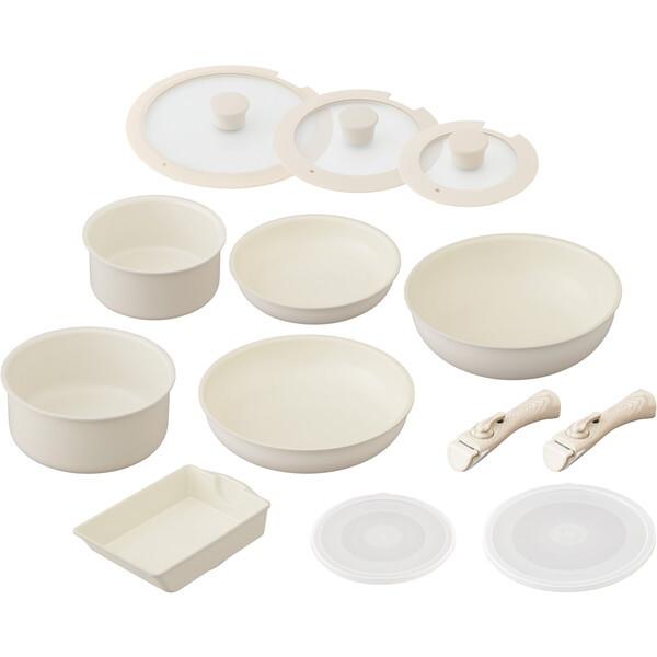 アイリスオーヤマ CC-13S グレージュ [セラミックカラーパン13点セット IH対応] メーカー直送の通販は 9,480円