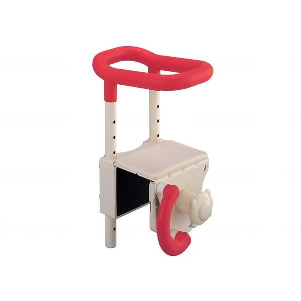 アロン化成 高さ調節付浴槽手すりUST-130 レッド 536600 メーカー直送