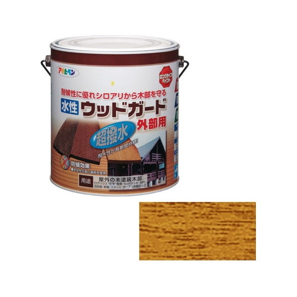 【2/23ポイントUP】アサヒペン 水性ウッドガード 外部用 3L (パイン)の通販は