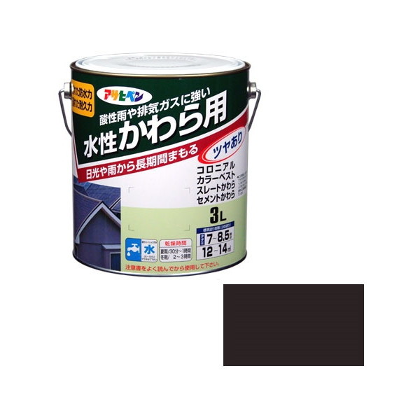 アサヒペン 水性かわら用 3L (ココナッツブラウン) 6,952円