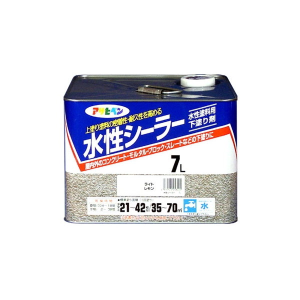 アサヒペン 水性シーラー 7L (ライトレモン)