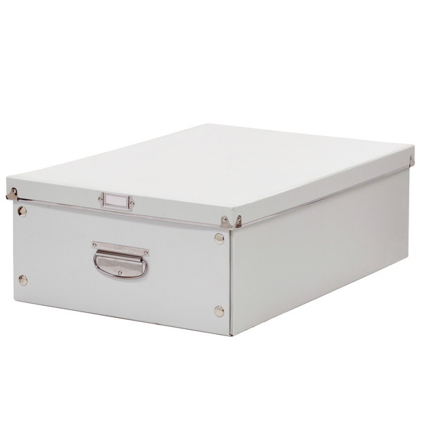 ベストコ ND-9037 ふた付き クロゼット収納ボックス L ホワイト パピーア