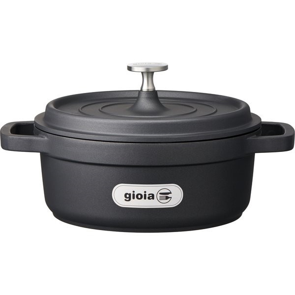 万年 XC-20BK ジョイア ラウンドキャセロール20cm ブラック [IH対応]の通販は