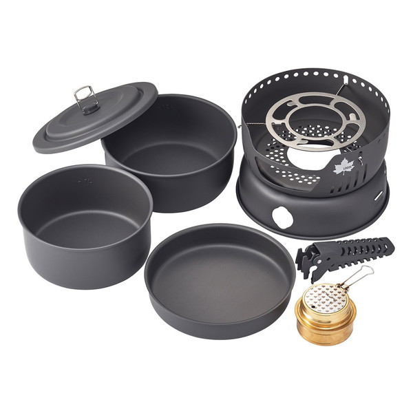 アルコールバーナー&クッキングセットNo.83010023 LOGOS アウトレット エクプラ特割 LOGOS アルコールバーナー&クッキングセットNo.83010023 アウトレット