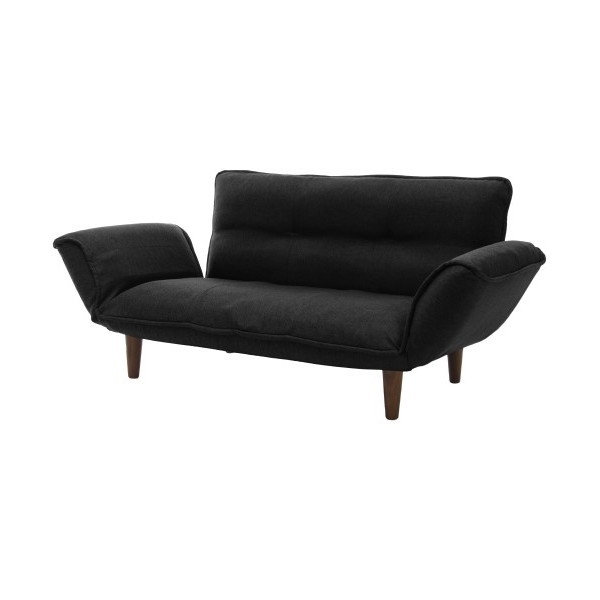 CELLUTANE KAN ソファ ダリアンブラック 日本製 14段 リクライニング 座面ポケットコイル 二人掛け A01p-564BK メーカー直送の通販は