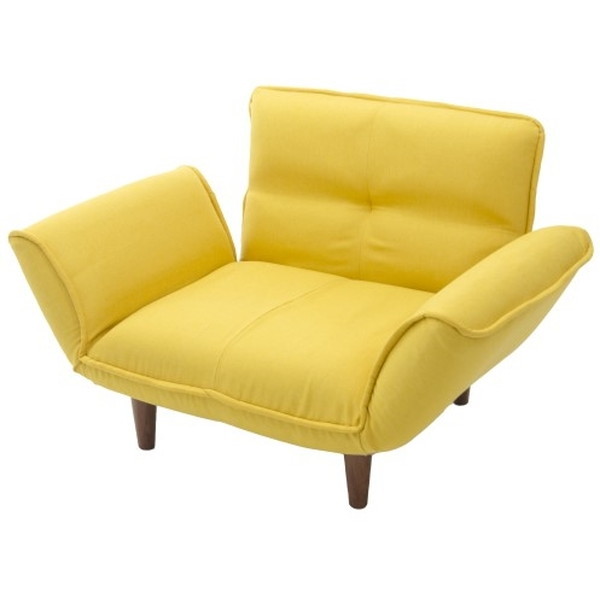 CELLUTANE A282p-630YE ダリアンマスタード 和楽 [カウチソファ 日本製 14段 リクライニング 一人掛け] メーカー直送の通販は 12,038円