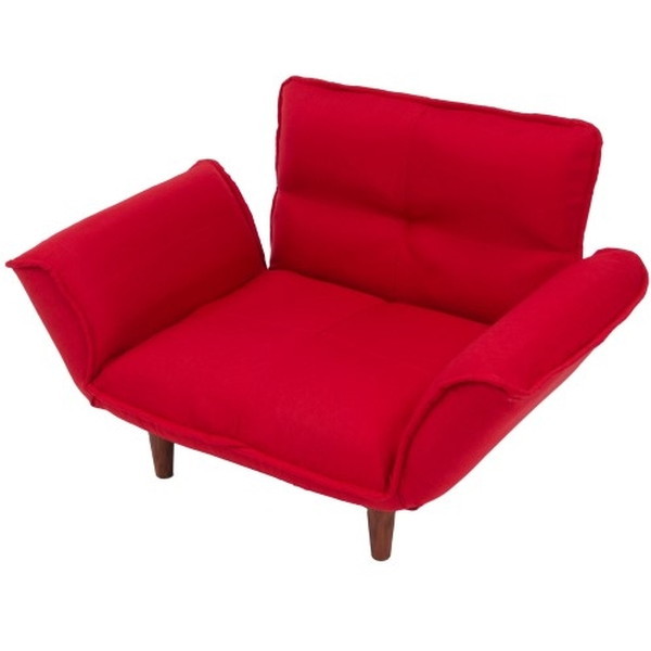 CELLUTANE A282p-563RED ダリアンレッド 和楽 [カウチソファ 日本製 14段 リクライニング 一人掛け] メーカー直送の通販は