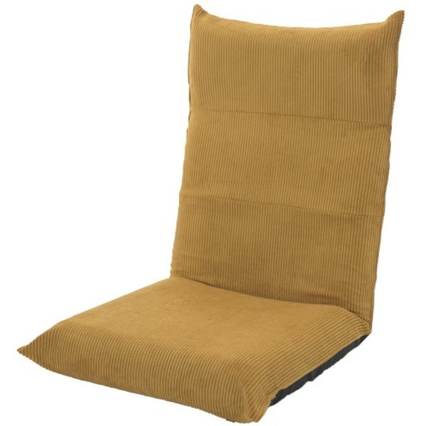 CELLUTANE 座椅子 ハイバック マスタード コンパクト 折り畳み 折りたたみ リクライニング 軽量 A1116a-684YE メーカー直送の通販は 5,310円