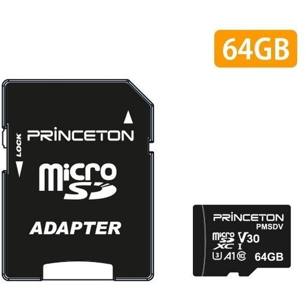 【2/23ポイントUP】princeton PMSDV-64G [microSDXCメモリカード 64G V30対応]の通販は 5,545円