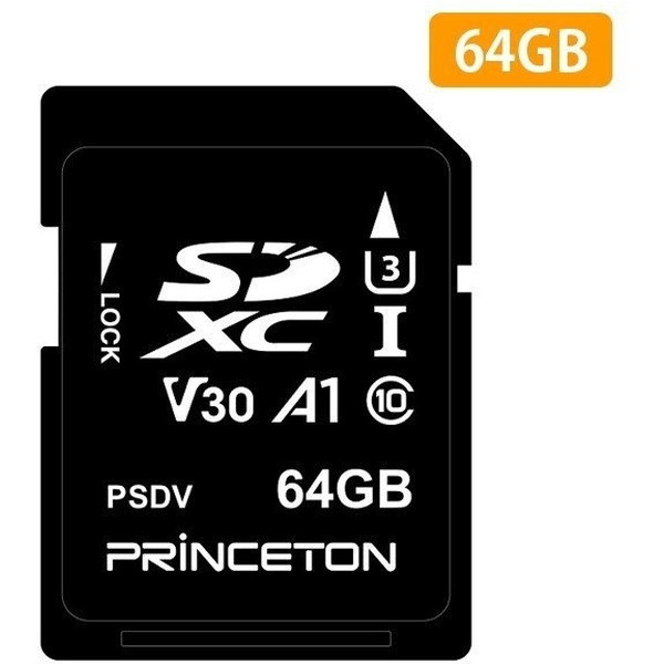 【2/23ポイントUP】princeton PSDV-64G [SDXCカード 64GB V30対応]の通販は 5,628円