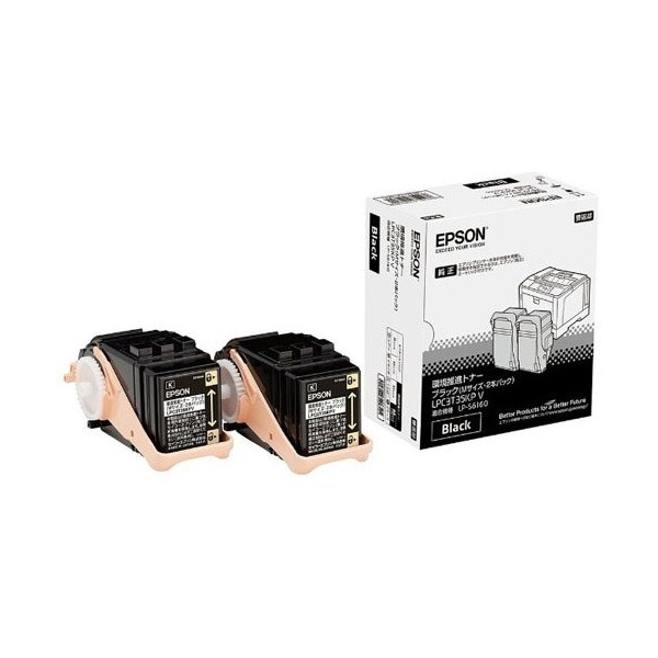 EPSON LPC3T35KPV ブラック [環境推進トナー(2本パック・Mサイズ)] メーカー直送の通販は
