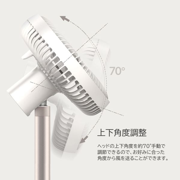 扇風機 リビング扇風機 LUMENA FAN PRIME2 コードレス扇風機 ブラック サーキュレーター_4