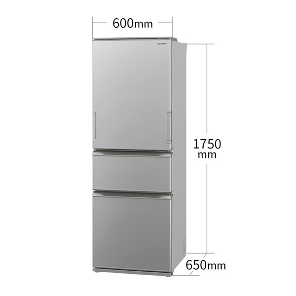 10/13ポイントUP】冷蔵庫 3ドア シャープ 300L以上 両開き 左右フリー SHARP 374L マットシルバー系  SJ-X370M-Sの通販はau PAY マーケット - PREMOA au PAY マーケット店 | au PAY マーケット－通販サイト