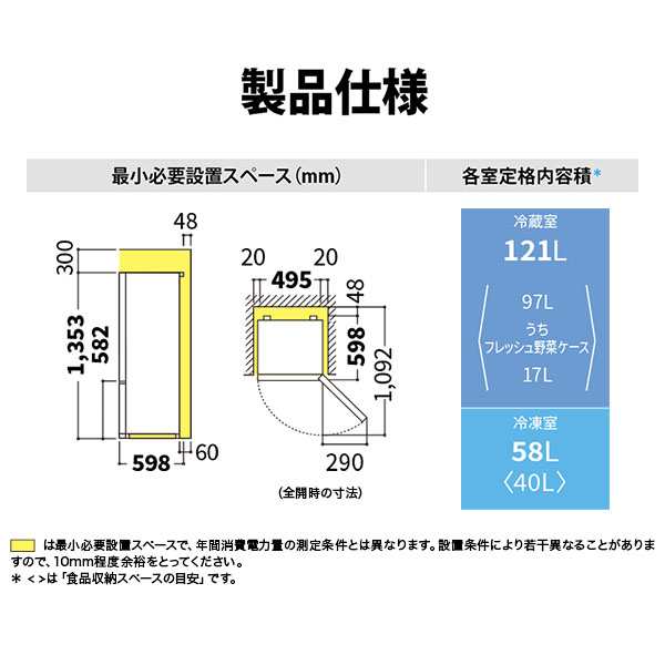 SHARP シャープ メーカー保証対応 初期不良対応 SJ-D18J-W ホワイト系 冷蔵庫 2ドア 右開き 左開き付け替えタイプ 179L  の取扱ショップ一覧