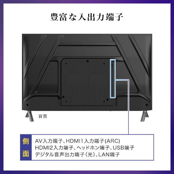 チューナーレス テレビ 32型 Googleテレビ 32インチ スマートテレビ HDR対応 GoogleCast スマホ連動 Bluetooth Googleアシスタント Dolby Audio HDMI2系統 YouTube Prime Video JL32M10S CHiQ_7