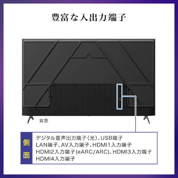 CHiQ JU65M10S [65インチチューナーレス 4K 液晶テレビ]_7