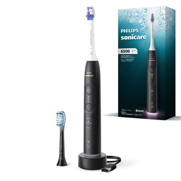 PHILIPS HX7411/07 ブラック ソニッケアー 6500シリーズ [電動歯ブラシ