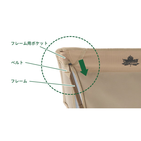 ロゴス チェア LOGOS Tradcanvas 回るんバケットチェア No.73321007_9