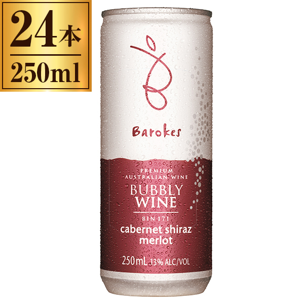 バロークス スパークリング缶ワイン 赤 250ml ×24の通販は
