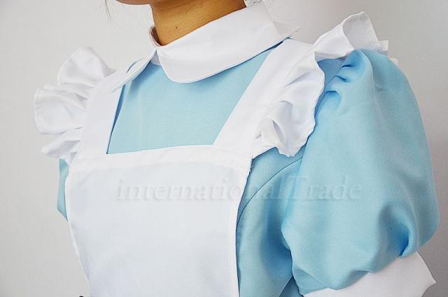 コスプレ服 不思議の国のア ス風 水色ワンピース メイドワンピース コスチューム コスプレ衣装 ハロウィン アニメ系 レディース 大人用 の通販はau Pay マーケット Goochan