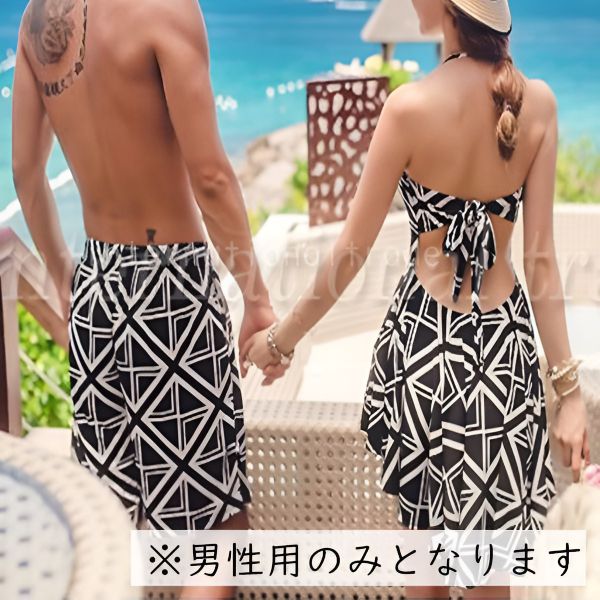 メンズ 水着 ジオメトリック柄 男性 紳士 用 白 ホワイト 黒 ブラック モノトーン柄 男性 紳士 水着通販 安い カップル水着 ハーフパンツの通販はau Pay マーケット Goochan