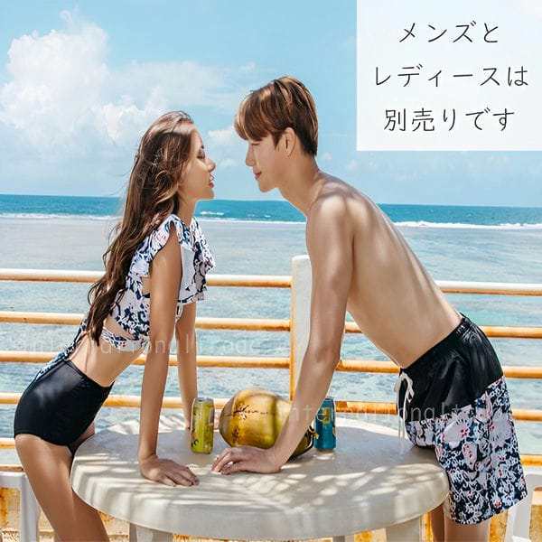 XL 水着 メンズ ハーフパンツ プール 海 ネイビー 夏 レトロ柄 お洒落