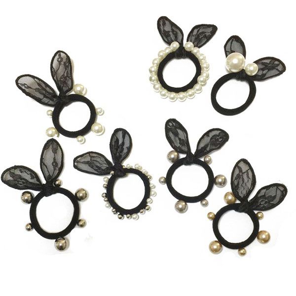 海外 レディースアクセサリー ヘアゴム 髪飾り パール パールゴム うさぎ ウサギ うさ耳 ウサ耳 うさみみ パール仕様 コットンパール 一の通販はau Pay マーケット Goochan