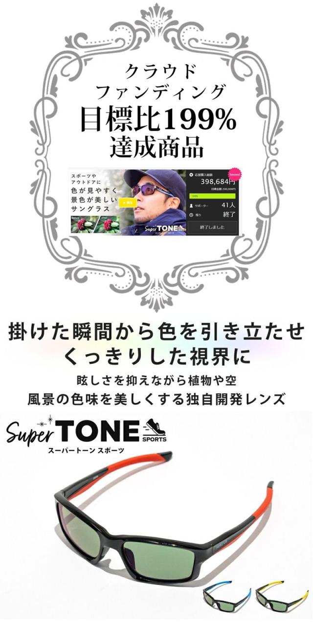 スーパートーン スポーツ1箱 【送料無料:宅配便またはレターパックプラス】アウトドア UVカット 紫外線カット ゴルフ用サングラス テニス スーパートーン スポーツ1箱 【送料無料:宅配便またはレターパック