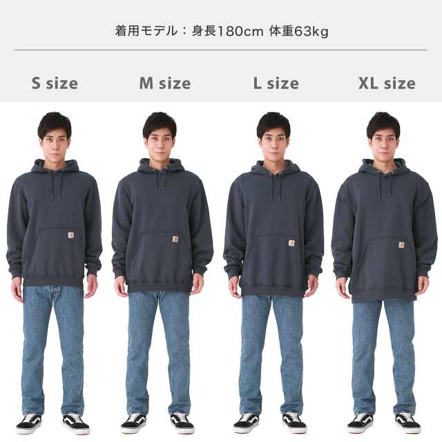 カーハート パーカー K121 プルオーバー メンズ 裏起毛 S-2XL Carhartt ...