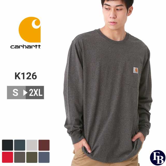 カーハート Tシャツ メンズ 長袖 ヘビーウェイト クルーネック ポケット付き K126 S 2xl Carhartt ロンt 3l 大きいサイズ ブランド 定の通販はau Pay マーケット Freshbox