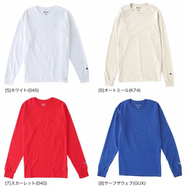 チャンピオン ロゴ ロンティー 長袖 Tシャツ ネイビー XXL USA