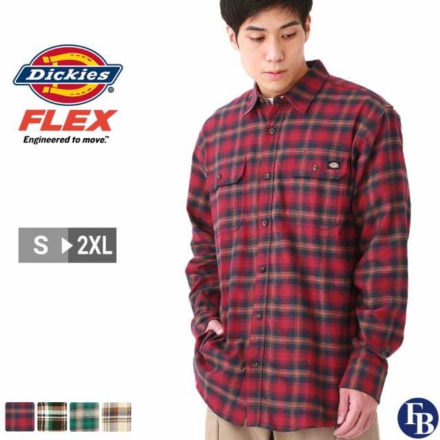 【送料無料】 ディッキーズ シャツ 長袖 メンズ フランネル チェック ポケット付き WL650 S-2XL Dickies / 3L 大きいサイズ  ブランド 定｜au PAY マーケット