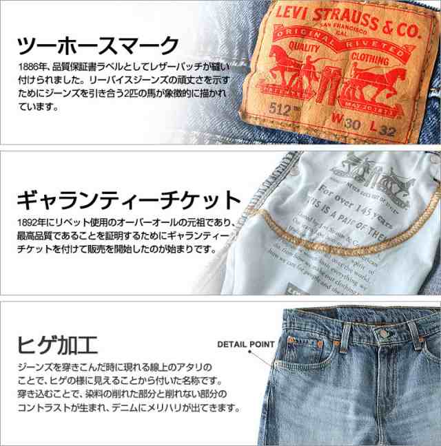 リーバイス 512 ジッパーフライ テーパード ストレッチ 大きいサイズ 0373 Usaモデル ブランド Levi S Levis ジーンズ デニム ジーパンの通販はau Pay マーケット Freshbox