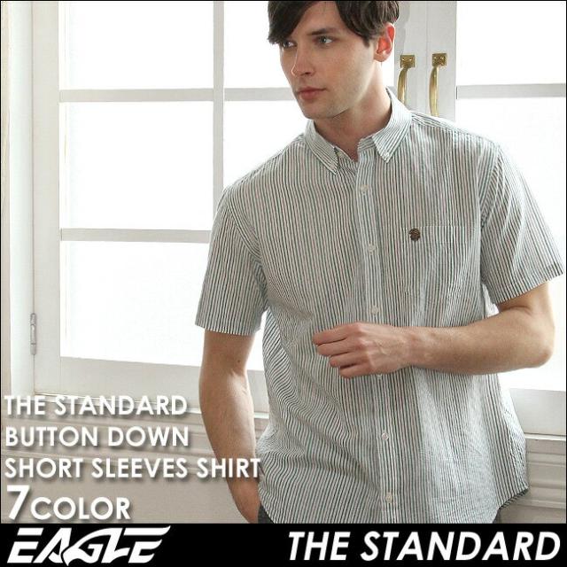 送料無料 シャツ 半袖 メンズ ボタンダウン ストライプ 大きいサイズ 日本規格 ブランド Eagle The Standard イーグル 半袖シャツ の通販はau Pay マーケット Freshbox