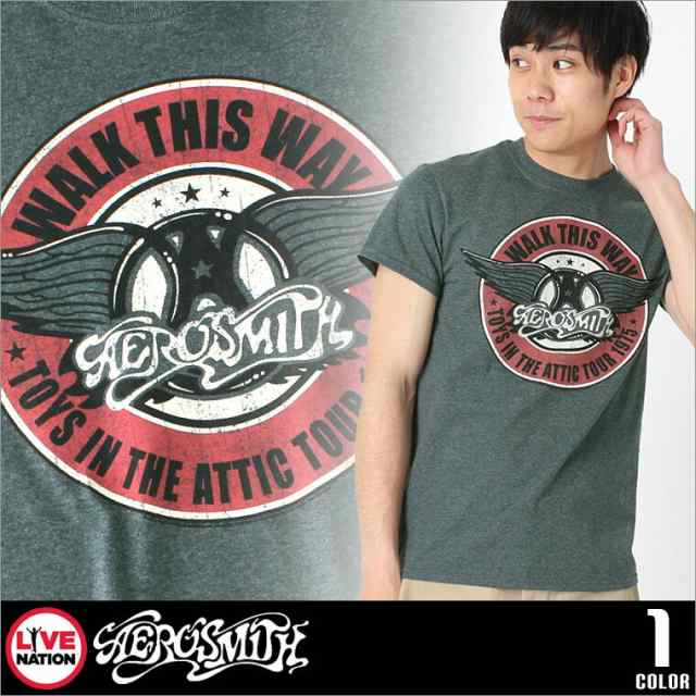 エアロスミス Tシャツ 半袖 メンズ プリント 大きいサイズ Usaモデル Aerosmith Live Nation ライブネーション 半袖tシャツ バンドt ロの通販はau Pay マーケット Freshbox