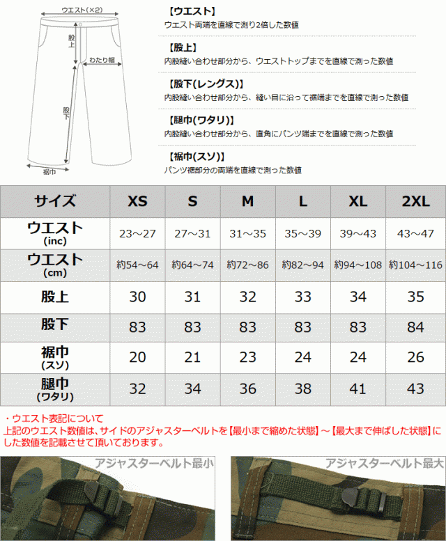 ROTHCO カーゴパンツ USサイズ