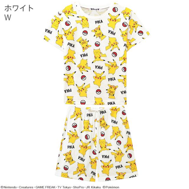 4 22 12 59まで10 Off ポケモン ピカチュウ Tシャツ 上下セット 男女兼用サイズ 半袖トップス ショートパンツ ルームウェア パジャマ の通販はau Pay マーケット エメフィール Au Pay マーケット店