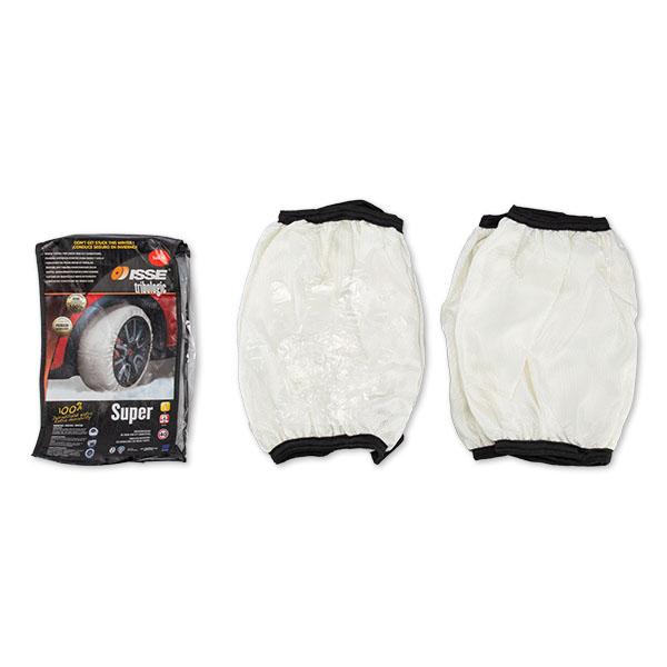 [あす着] イッセ ISSE 布製 タイヤチェーン スノーソックス SUPER スーパーモデル ホワイト SnowSocks 滑り止め_5