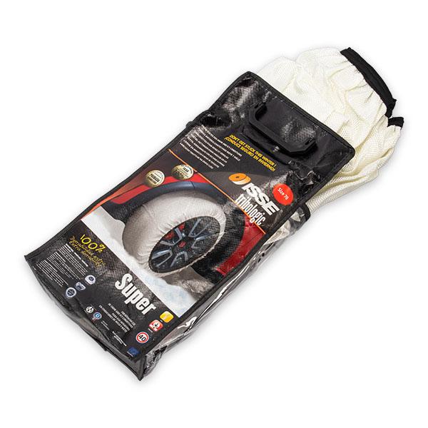 [あす着] イッセ ISSE 布製 タイヤチェーン スノーソックス SUPER スーパーモデル ホワイト SnowSocks 滑り止め_9